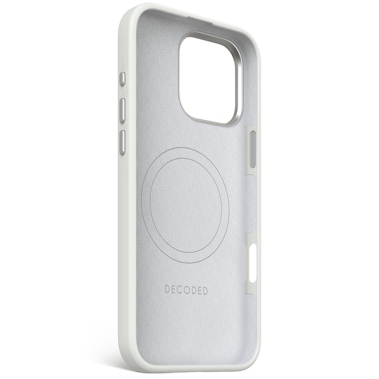 Decoded Antimicrobial Silicone Backcover voor iPhone 16 Pro Max - Steengrijs