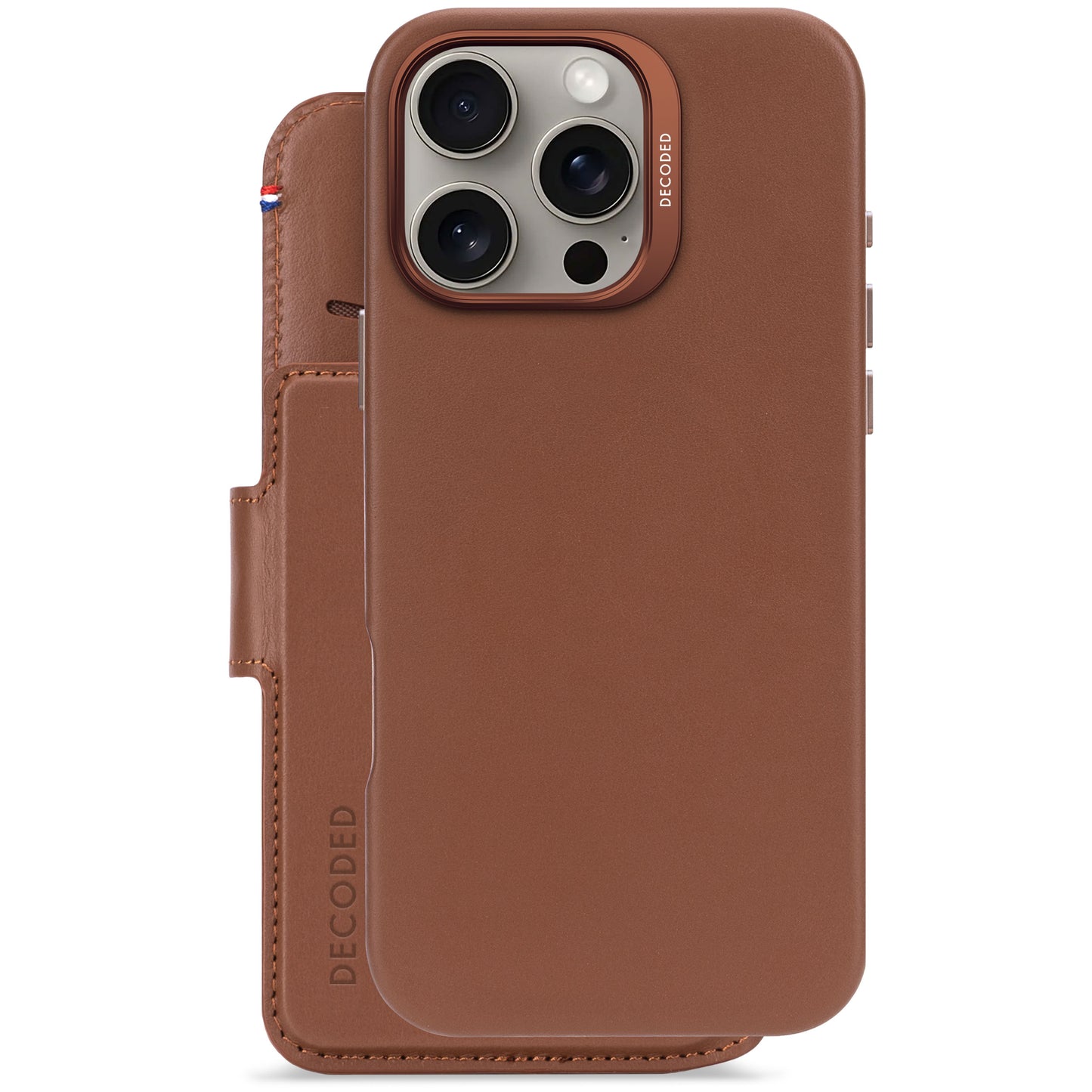 Decoded Detachable Wallet voor iPhone 16 Pro Max - Bruin