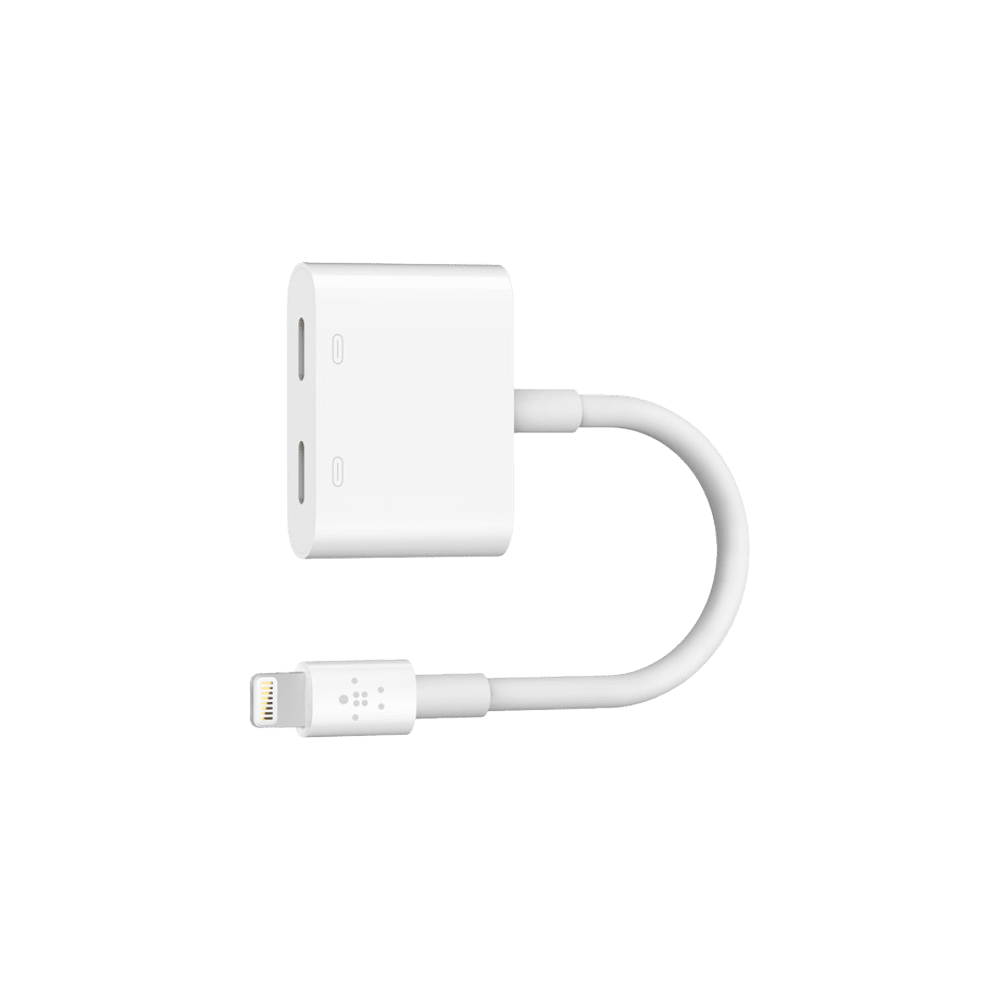 Belkin Lightning Rockstar | Adaptateur Audio & Charge - Blanc