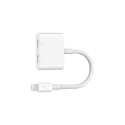 Belkin Lightning Rockstar | Adaptateur Audio & Charge - Blanc