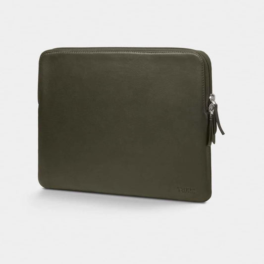 Trunk Leren hoes voor MacBook 13-inch - Kaki groen