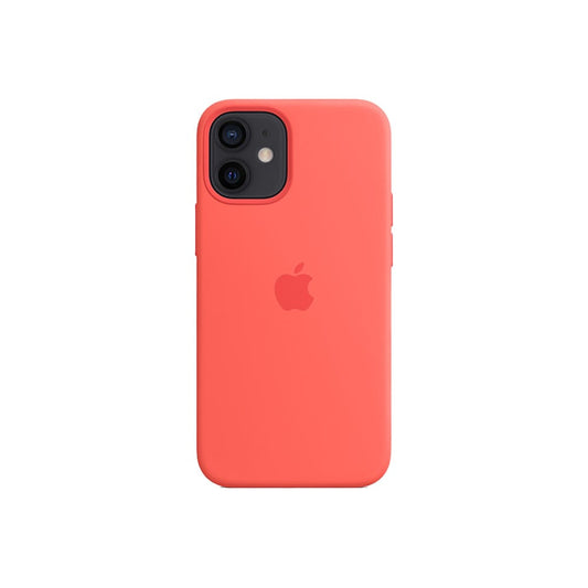 EOL Coque en silicone avec MagSafe pour iPhone 12 mini - Rose agrume