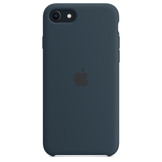 Coque en silicone pour iPhone SE - Bleu abysse