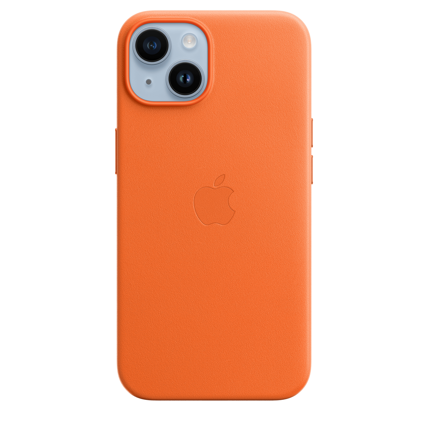 EOL Coque en cuir avec MagSafe pour iPhone 14 - Orange