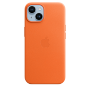 EOL Coque en cuir avec MagSafe pour iPhone 14 - Orange