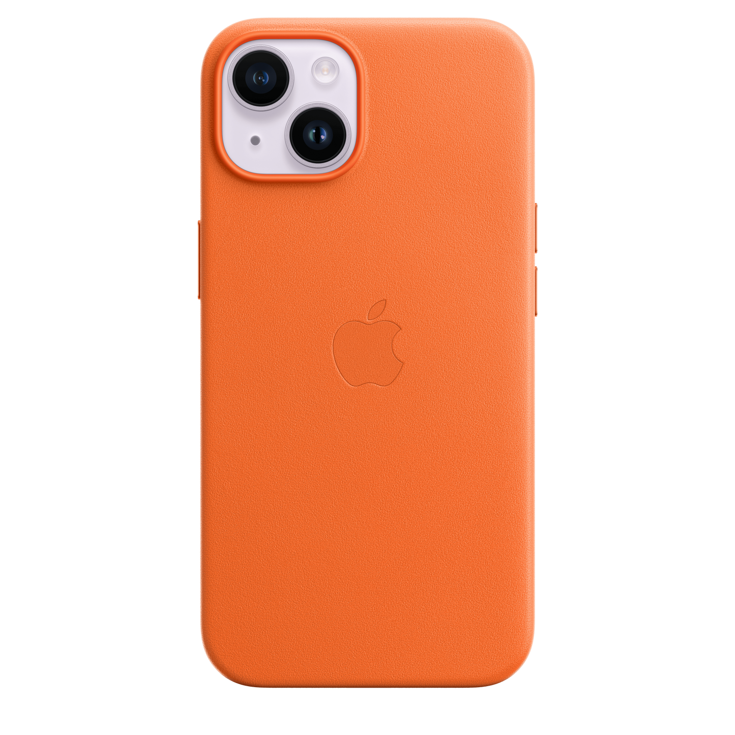 EOL Coque en cuir avec MagSafe pour iPhone 14 - Orange