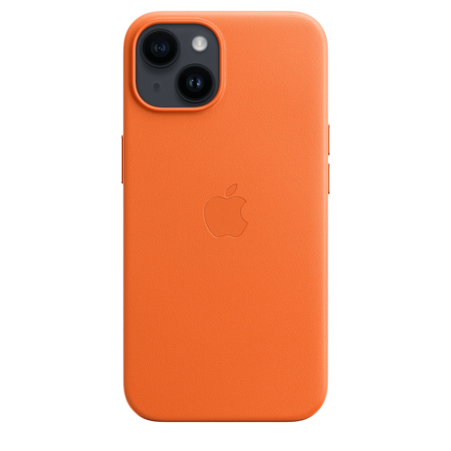 EOL Coque en cuir avec MagSafe pour iPhone 14 - Orange