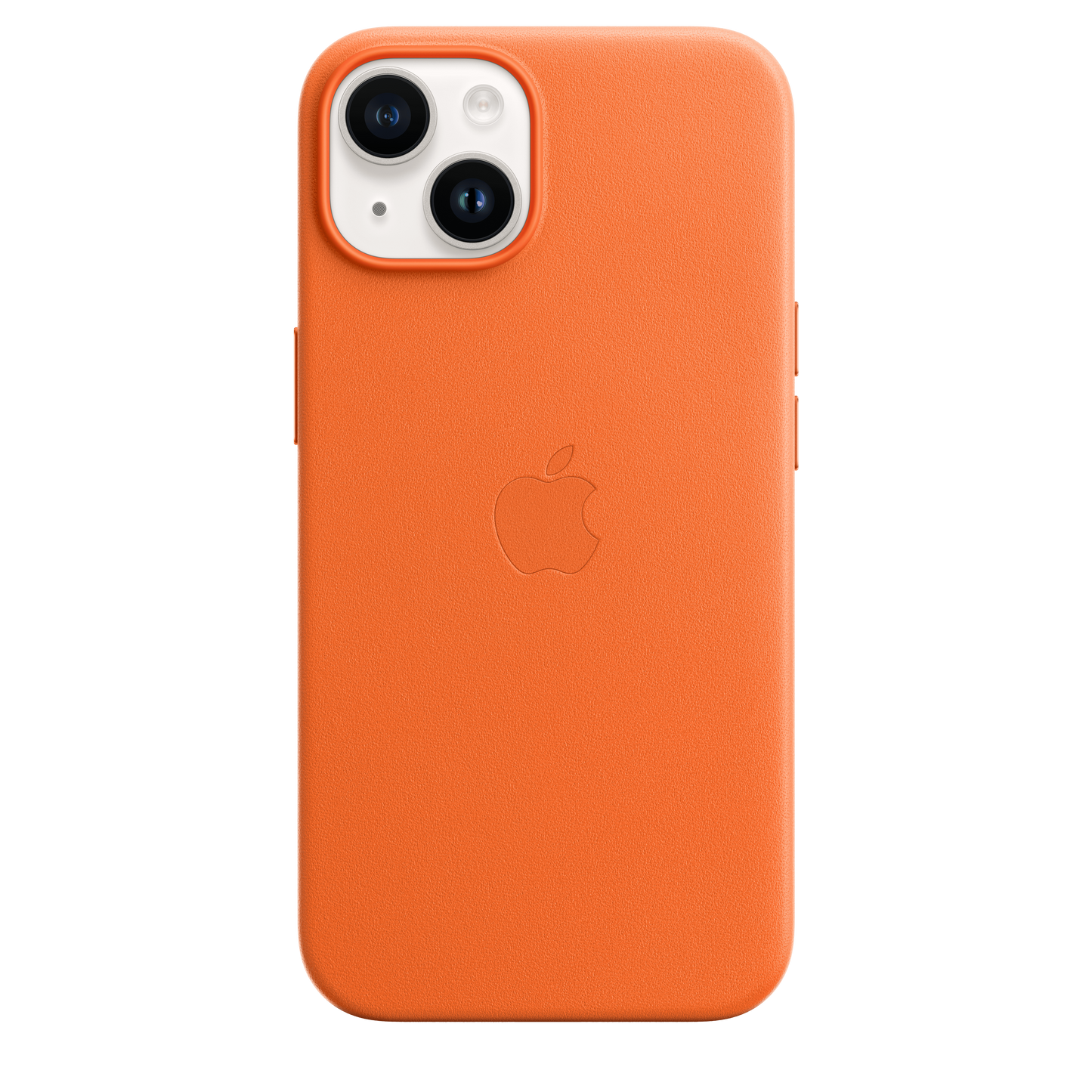 EOL Coque en cuir avec MagSafe pour iPhone 14 - Orange