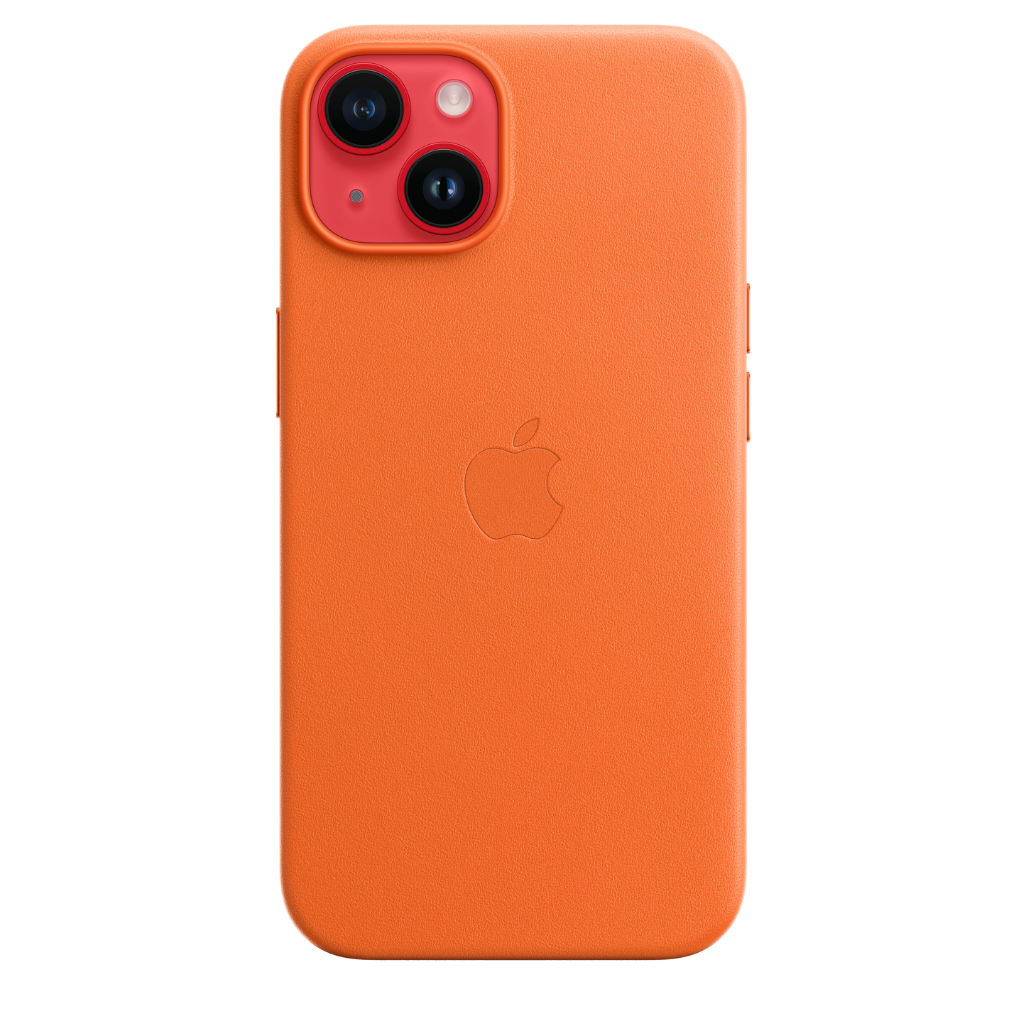 EOL Coque en cuir avec MagSafe pour iPhone 14 - Orange