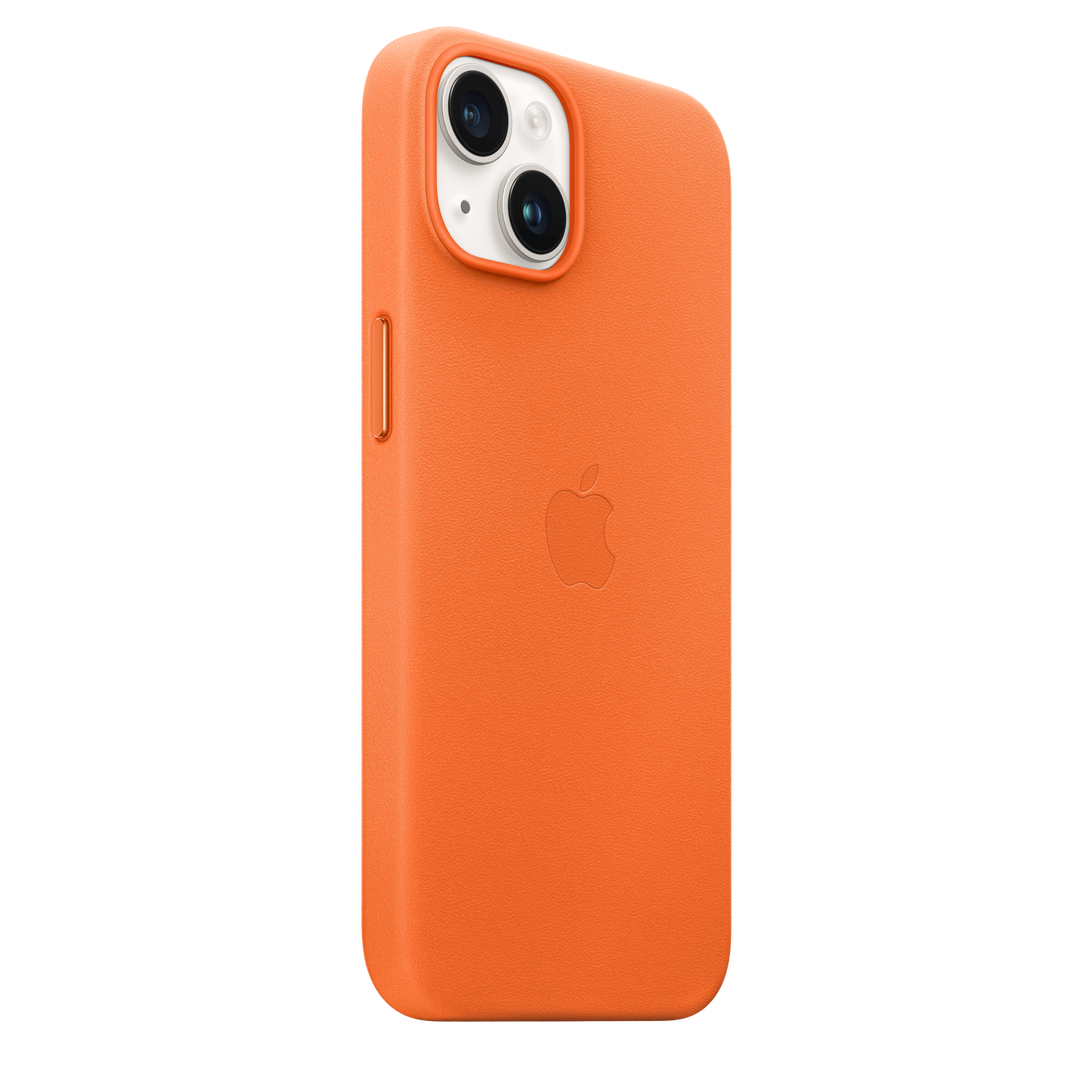 EOL Coque en cuir avec MagSafe pour iPhone 14 - Orange