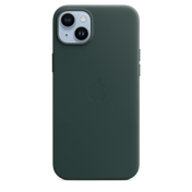 EOL Coque en cuir avec MagSafe pour iPhone 14 Plus - Vert forêt