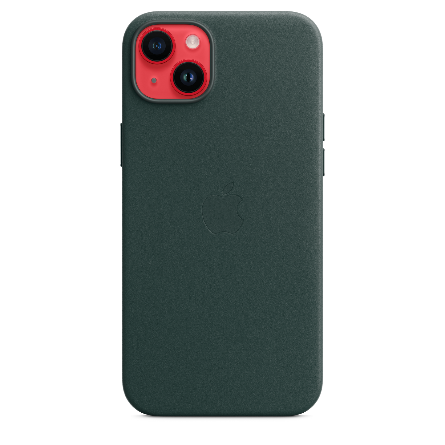 EOL Coque en cuir avec MagSafe pour iPhone 14 Plus - Vert forêt