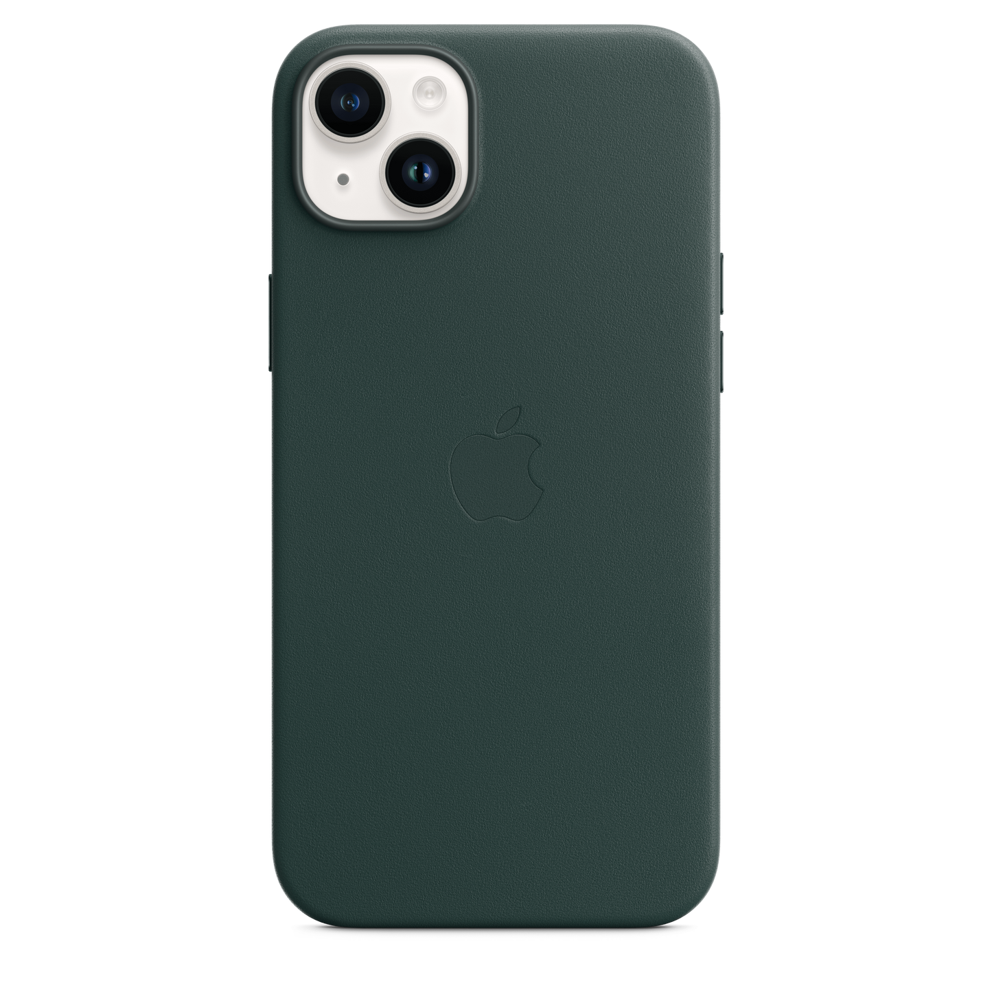 EOL Coque en cuir avec MagSafe pour iPhone 14 Plus - Vert forêt