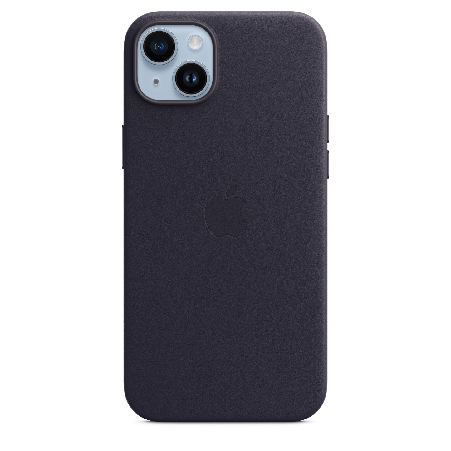 EOL Coque en cuir avec MagSafe pour iPhone 14 Plus - Encre violette