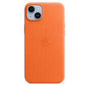 EOL Leren hoesje met MagSafe voor iPhone 14 Plus - Oranje