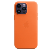 EOL Leren hoesje met MagSafe voor iPhone 14 Pro Max - Oranje