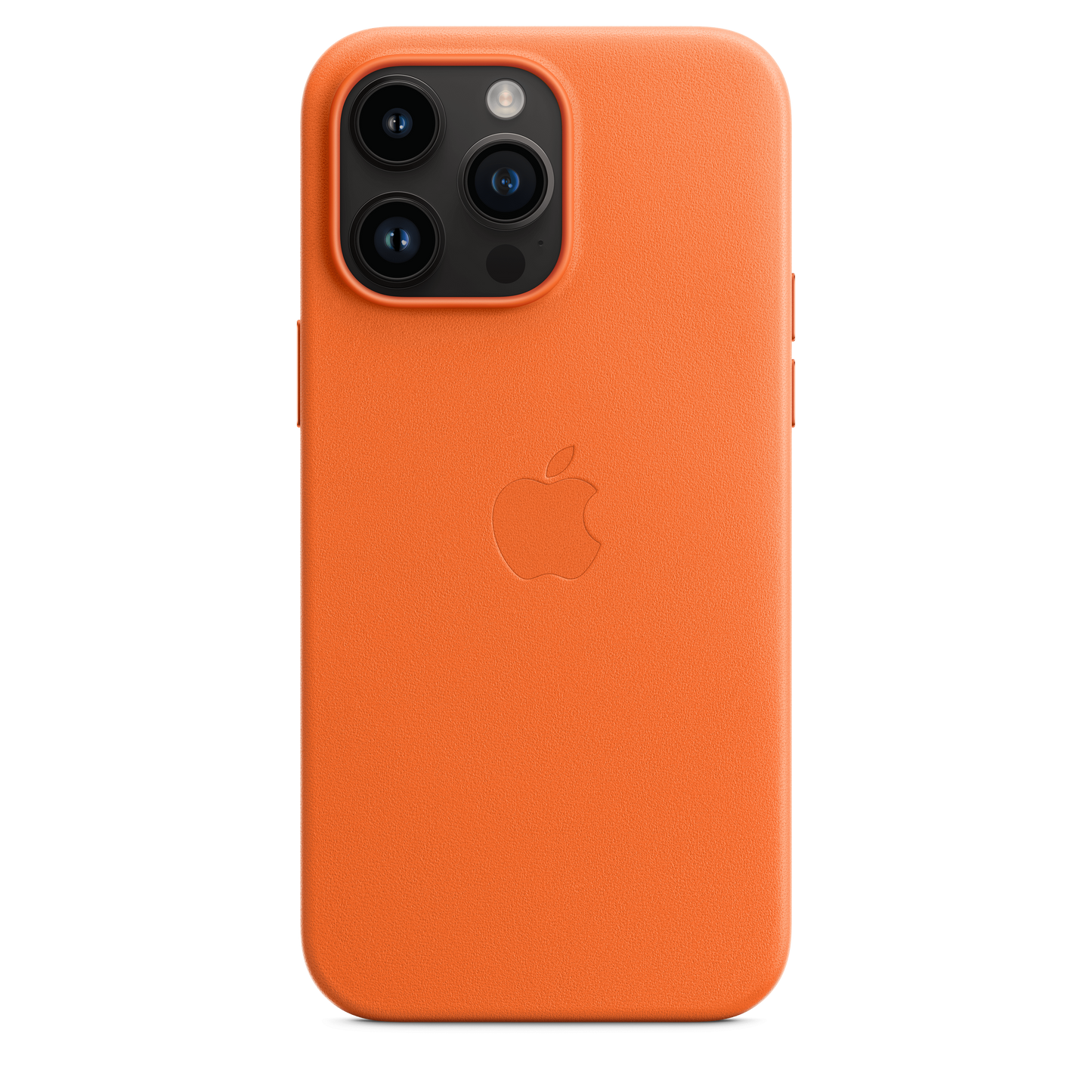 EOL Coque en cuir avec MagSafe pour iPhone 14 Pro Max - Orange