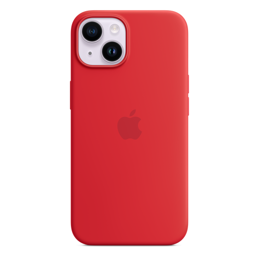 EOL Coque en silicone avec MagSafe pour iPhone 14 - (PRODUCT)RED