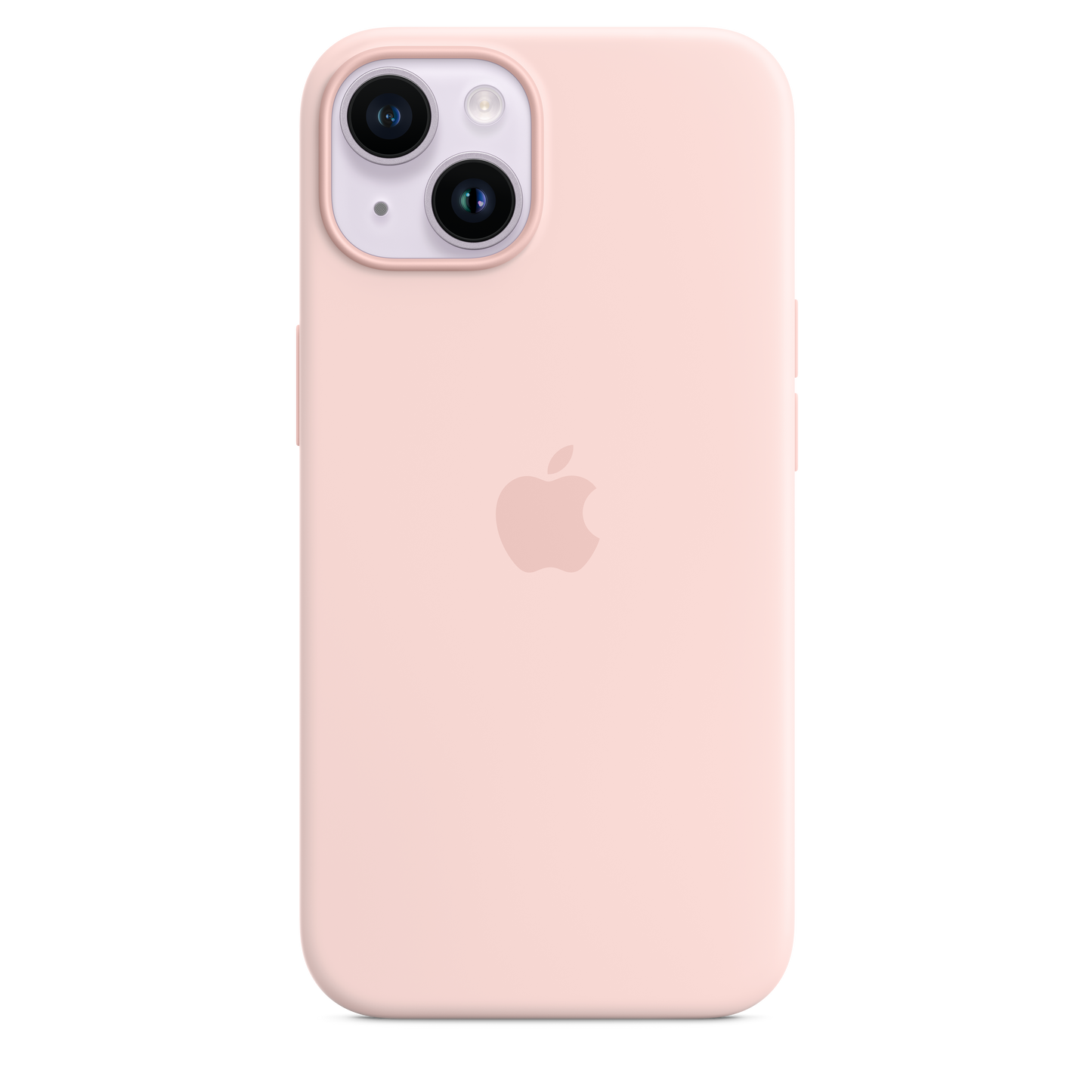 EOL Coque en silicone avec MagSafe pour iPhone 14 - Rose craie