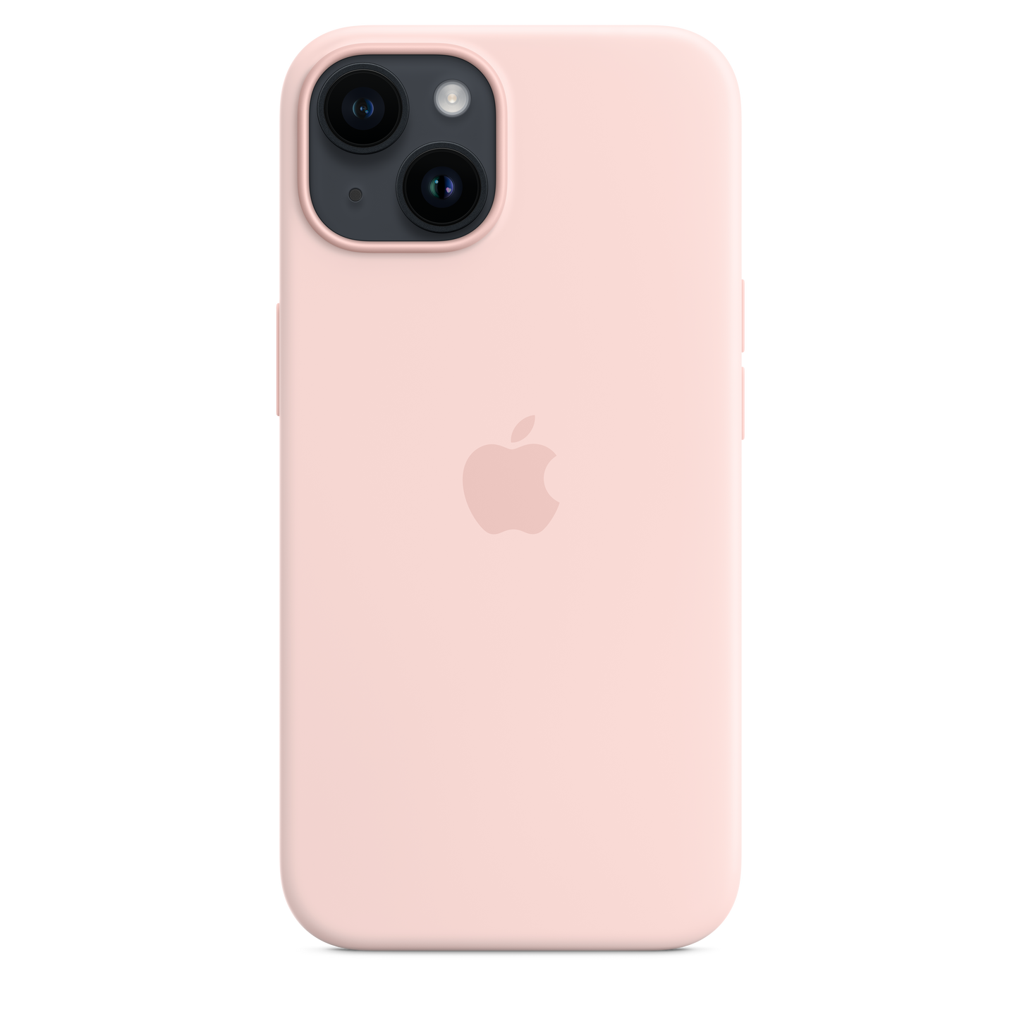 EOL Coque en silicone avec MagSafe pour iPhone 14 - Rose craie