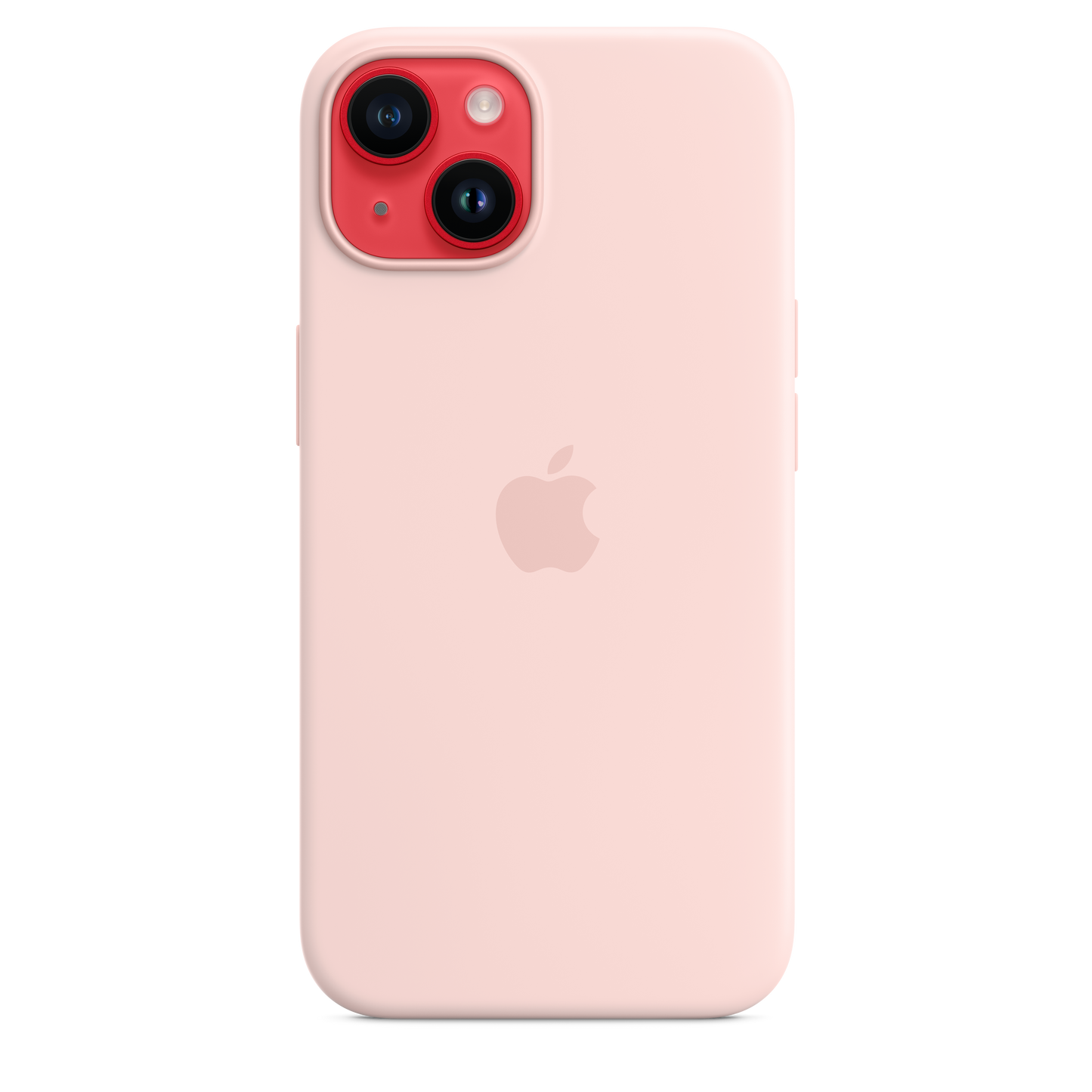 EOL Coque en silicone avec MagSafe pour iPhone 14 - Rose craie