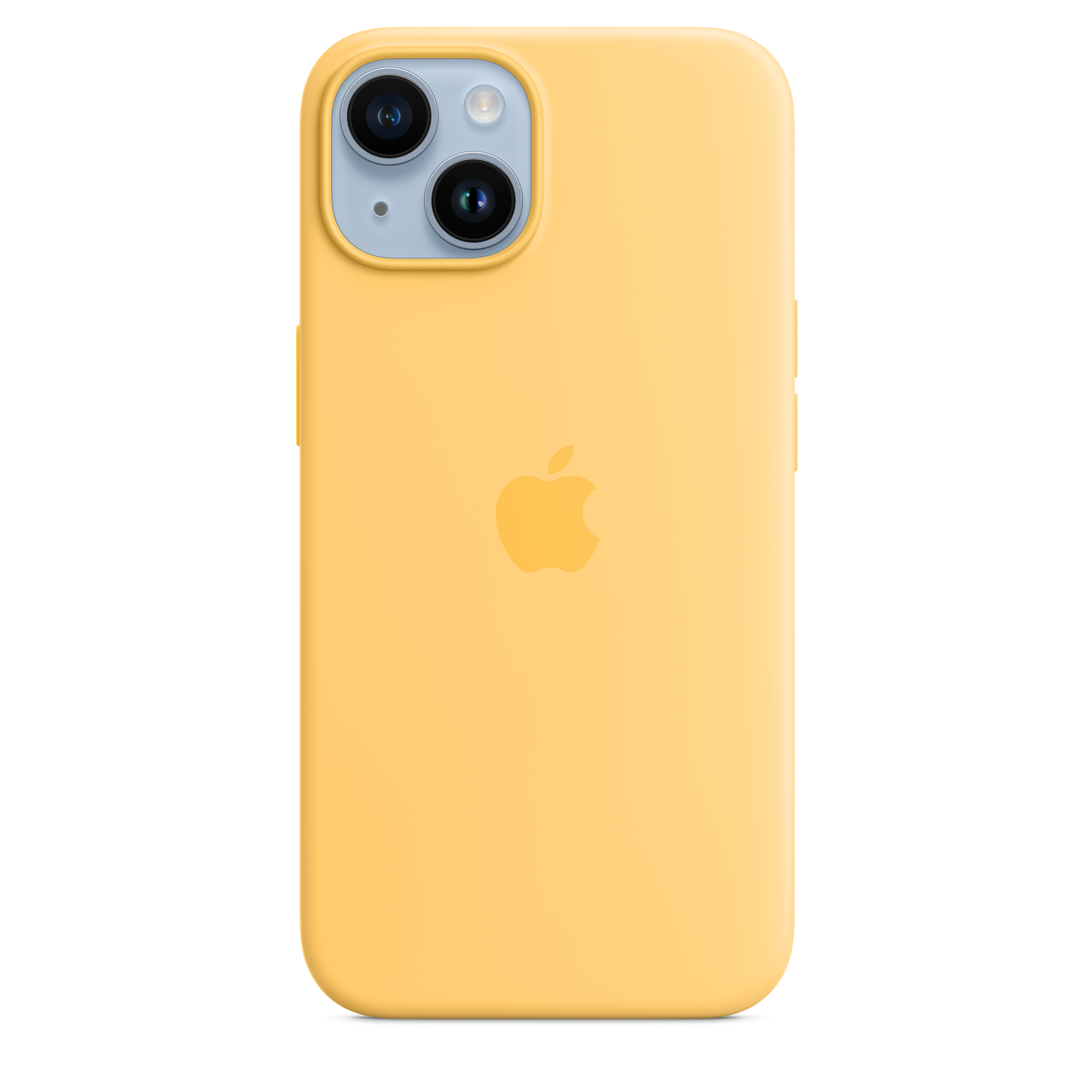 Coque en silicone avec MagSafe pour iPhone 14 - Soleil pâle