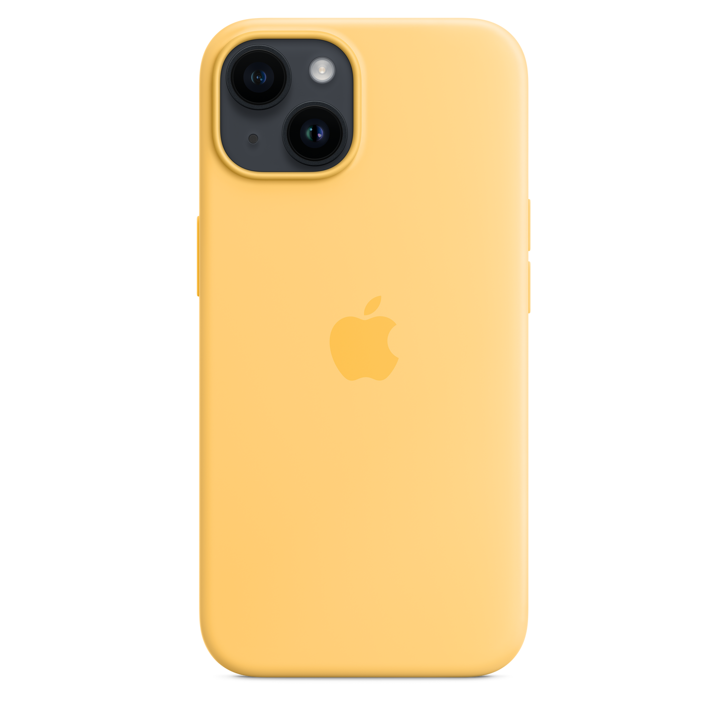 Coque en silicone avec MagSafe pour iPhone 14 - Soleil pâle