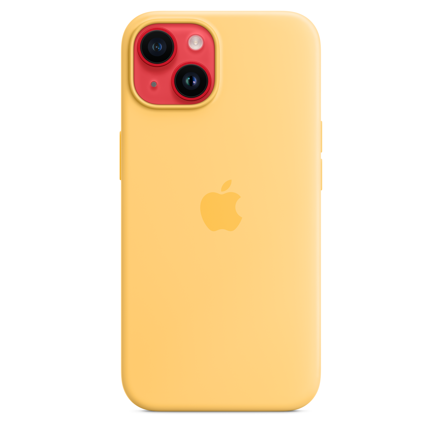 Coque en silicone avec MagSafe pour iPhone 14 - Soleil pâle