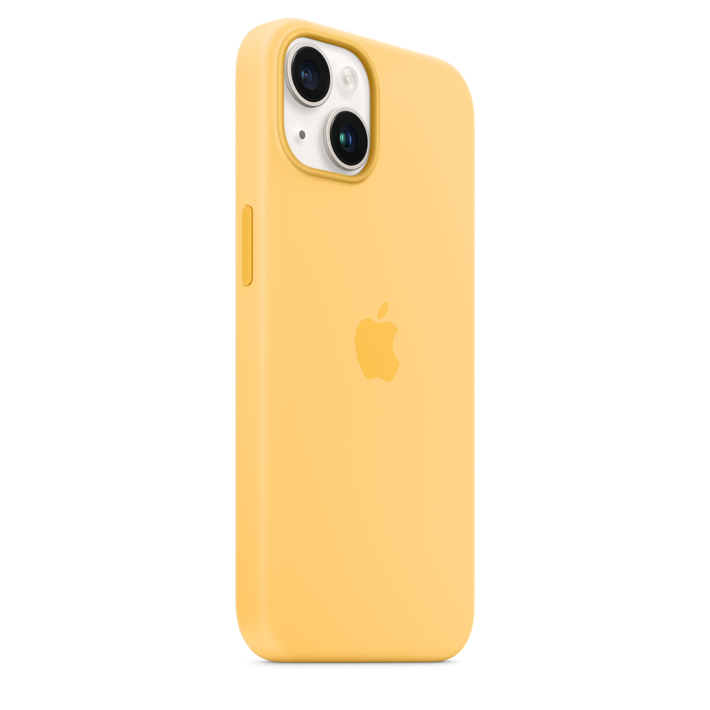 Coque en silicone avec MagSafe pour iPhone 14 - Soleil pâle