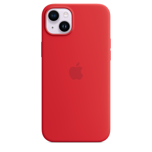 EOL Coque en silicone avec MagSafe pour iPhone 14 Plus - (PRODUCT)RED