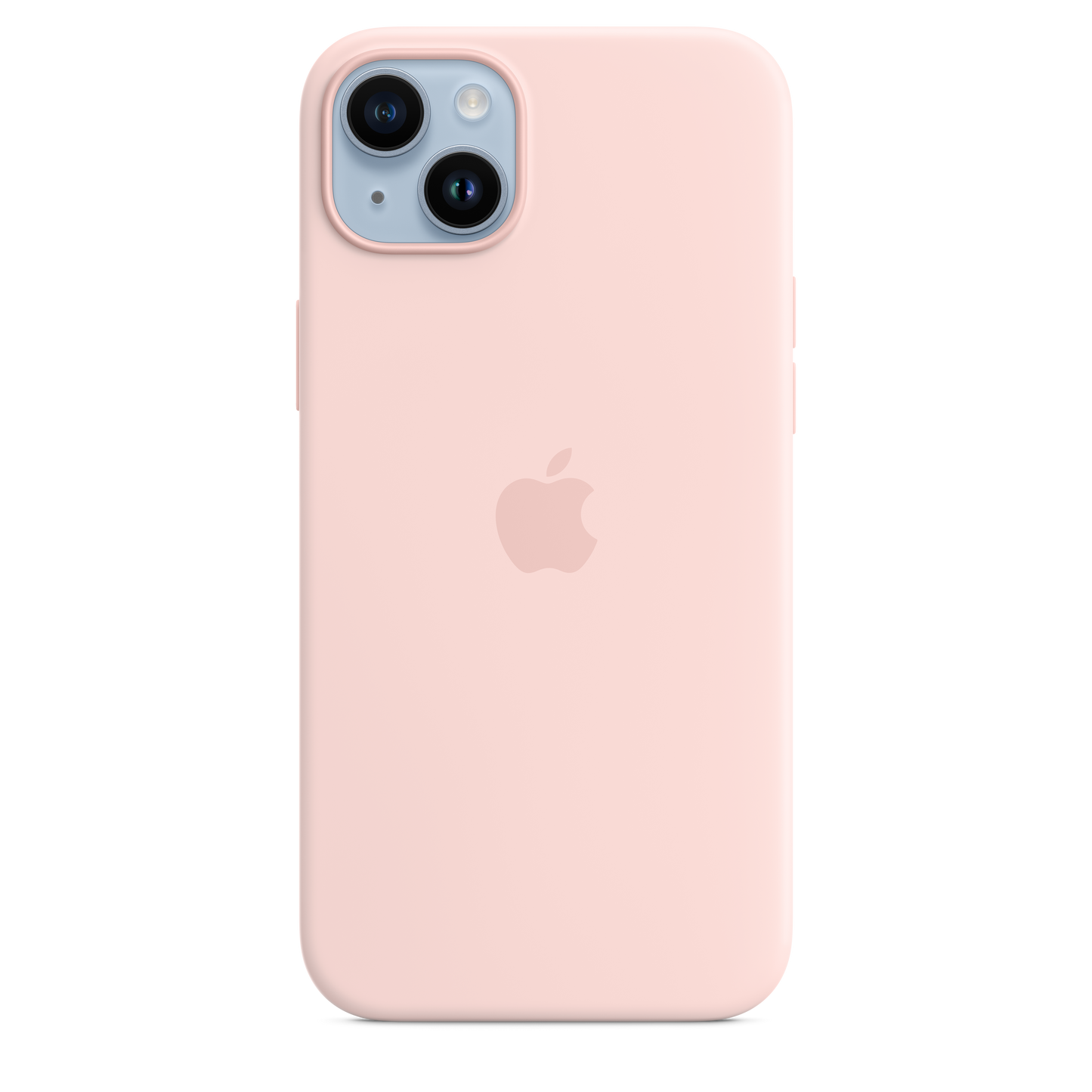 EOL Coque en silicone avec MagSafe pour iPhone 14 Plus - Rose craie