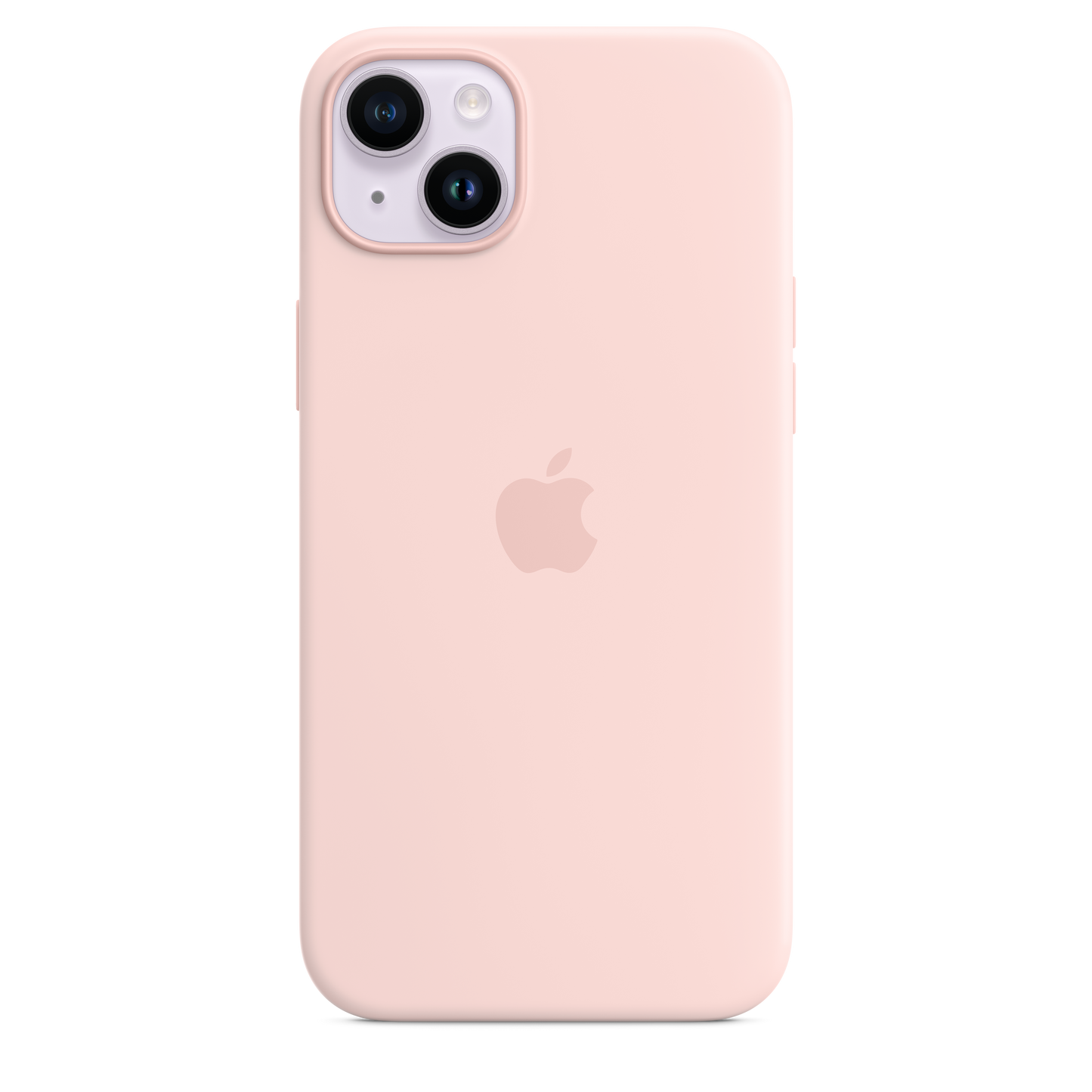 EOL Coque en silicone avec MagSafe pour iPhone 14 Plus - Rose craie