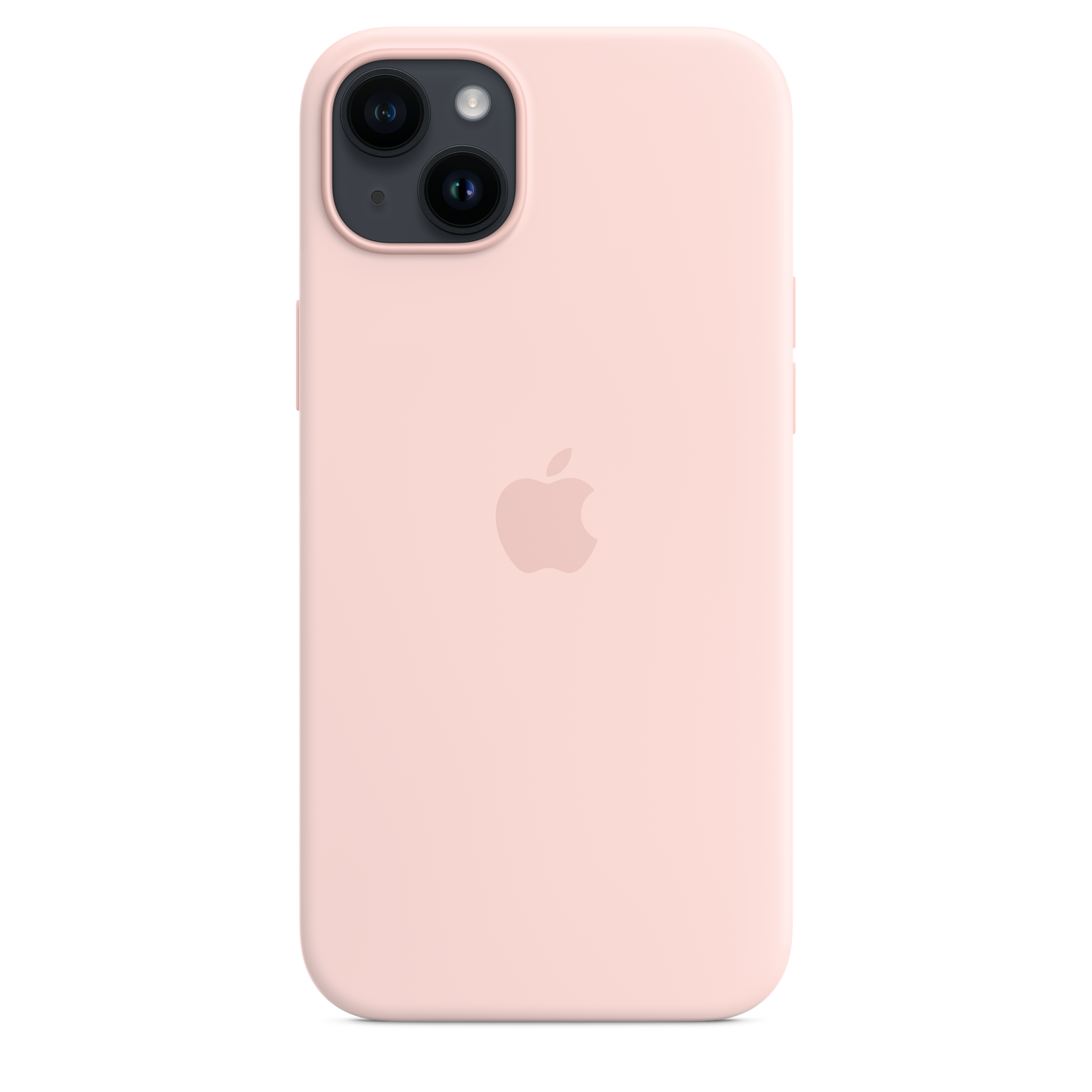 EOL Coque en silicone avec MagSafe pour iPhone 14 Plus - Rose craie