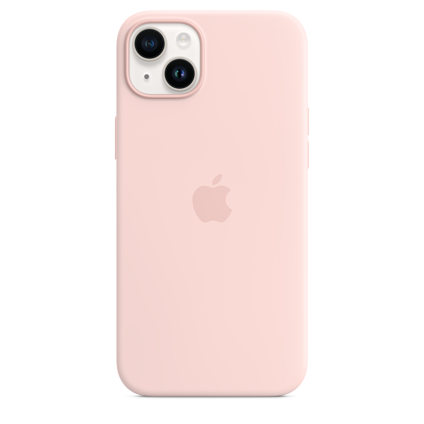 EOL Coque en silicone avec MagSafe pour iPhone 14 Plus - Rose craie