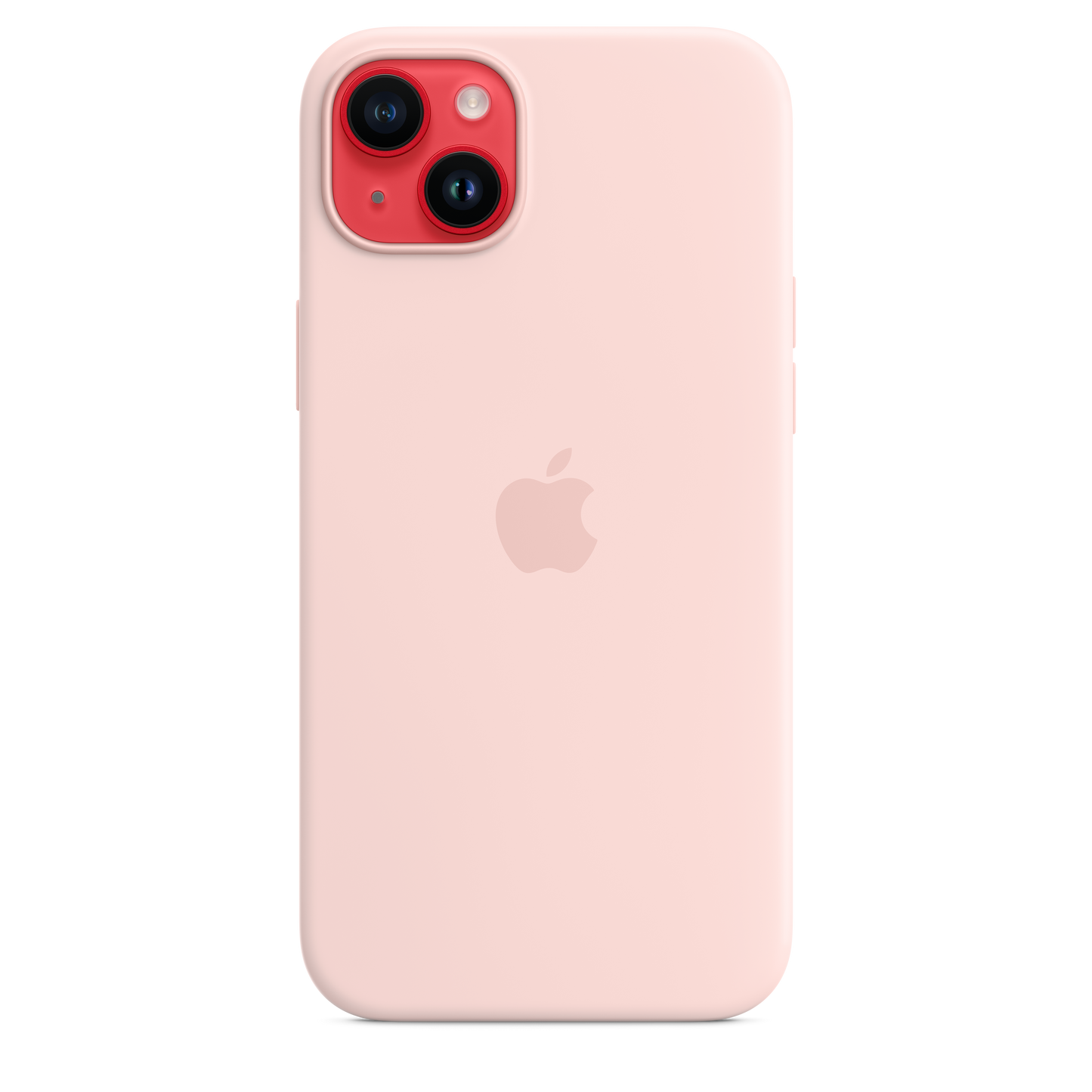 EOL Coque en silicone avec MagSafe pour iPhone 14 Plus - Rose craie