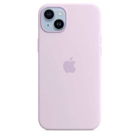 Coque en silicone avec MagSafe pour iPhone 14 Plus - Lila