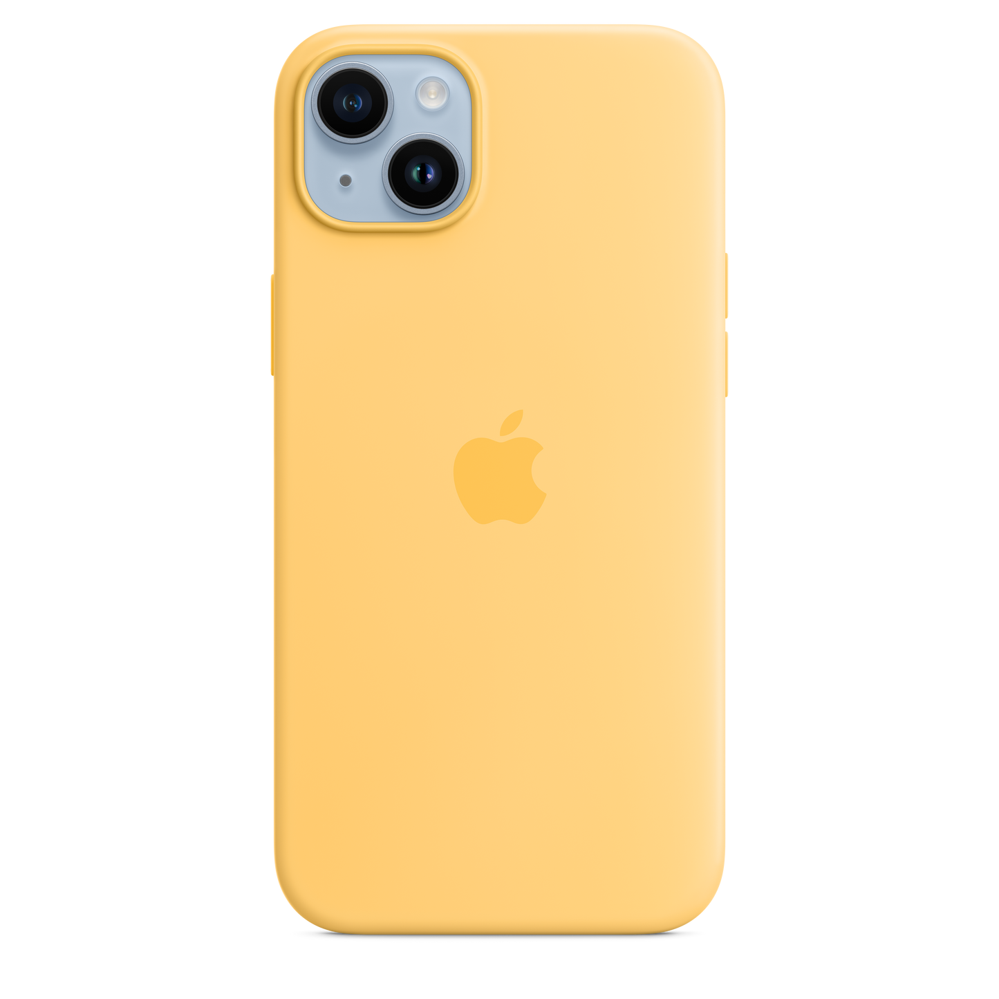 Coque en silicone avec MagSafe pour iPhone 14 Plus - Soleil pâle