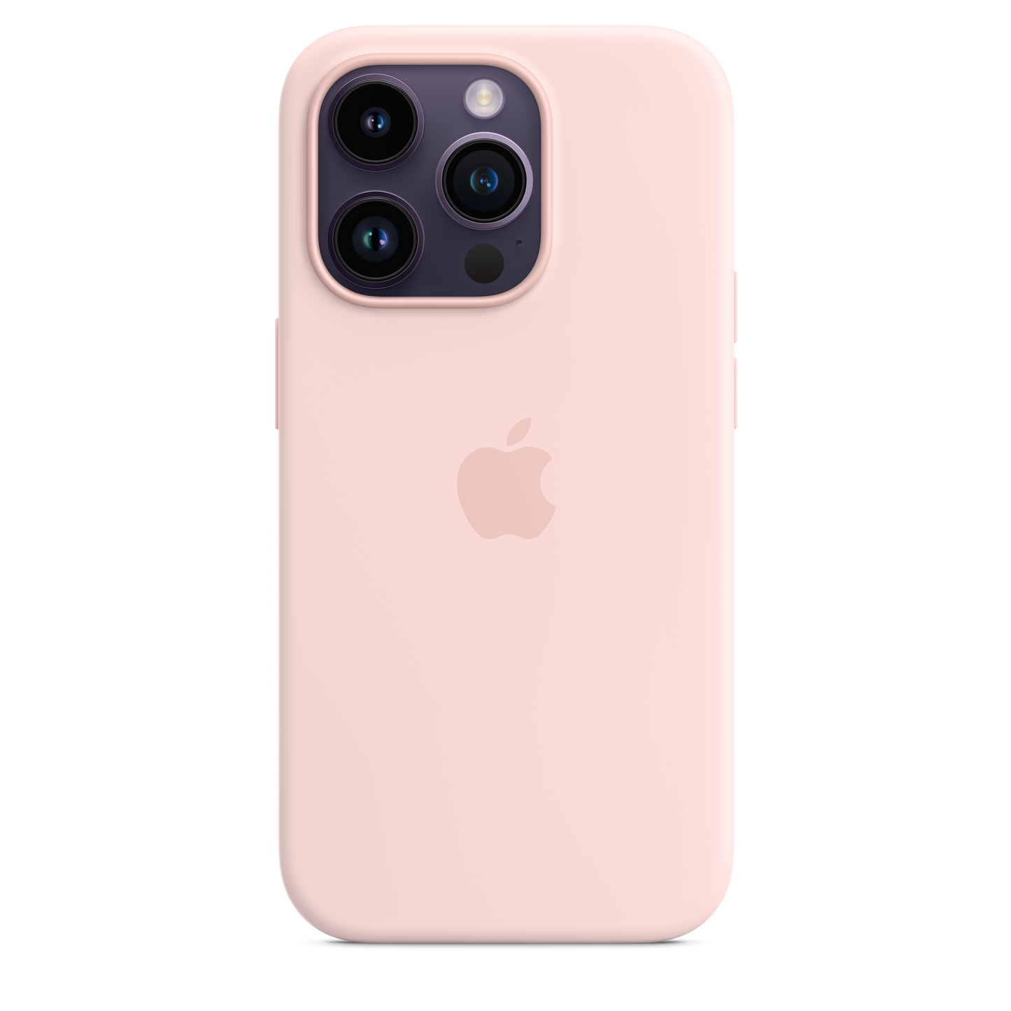 Coque en silicone avec MagSafe pour iPhone 14 Pro - Rose craie