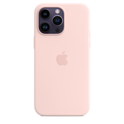 EOL Coque en silicone avec MagSafe pour iPhone 14 Pro Max - Rose craie