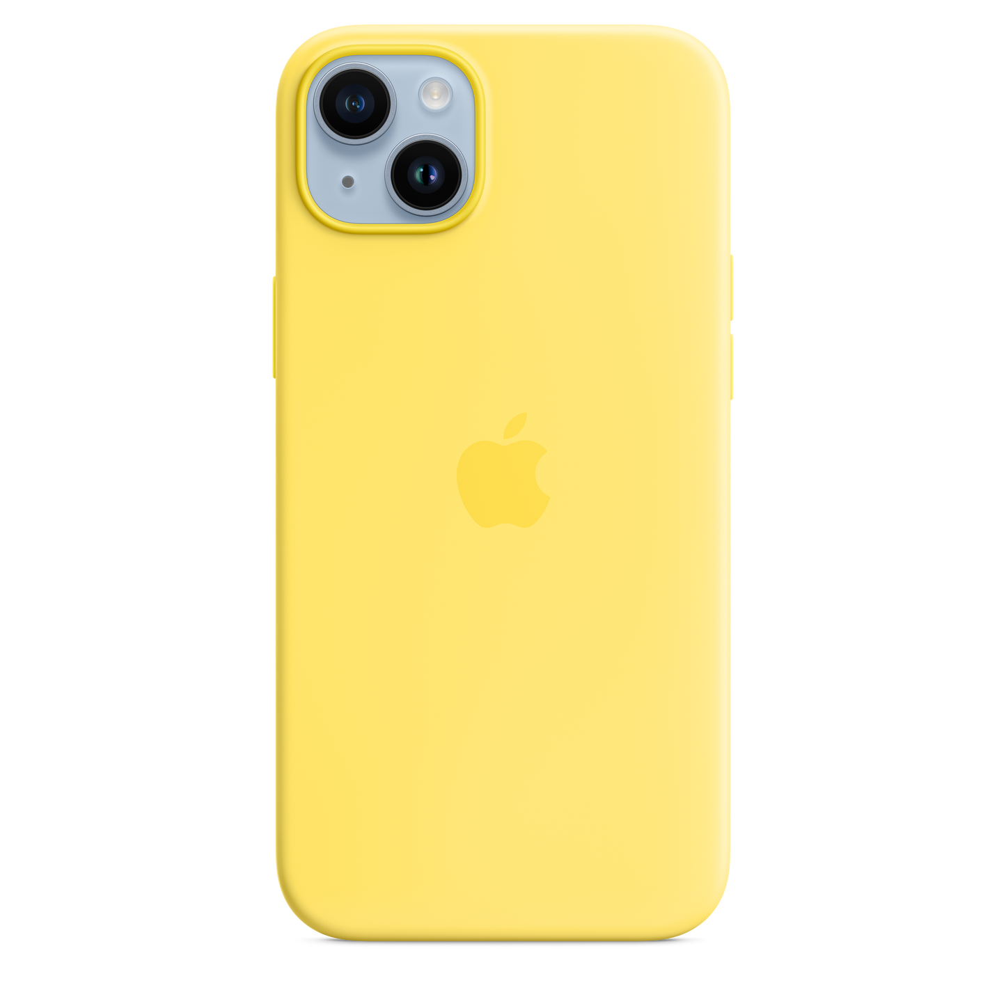 Coque en silicone avec MagSafe pour iPhone 14 Plus - Jaune canari