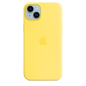 Coque en silicone avec MagSafe pour iPhone 14 Plus - Jaune canari