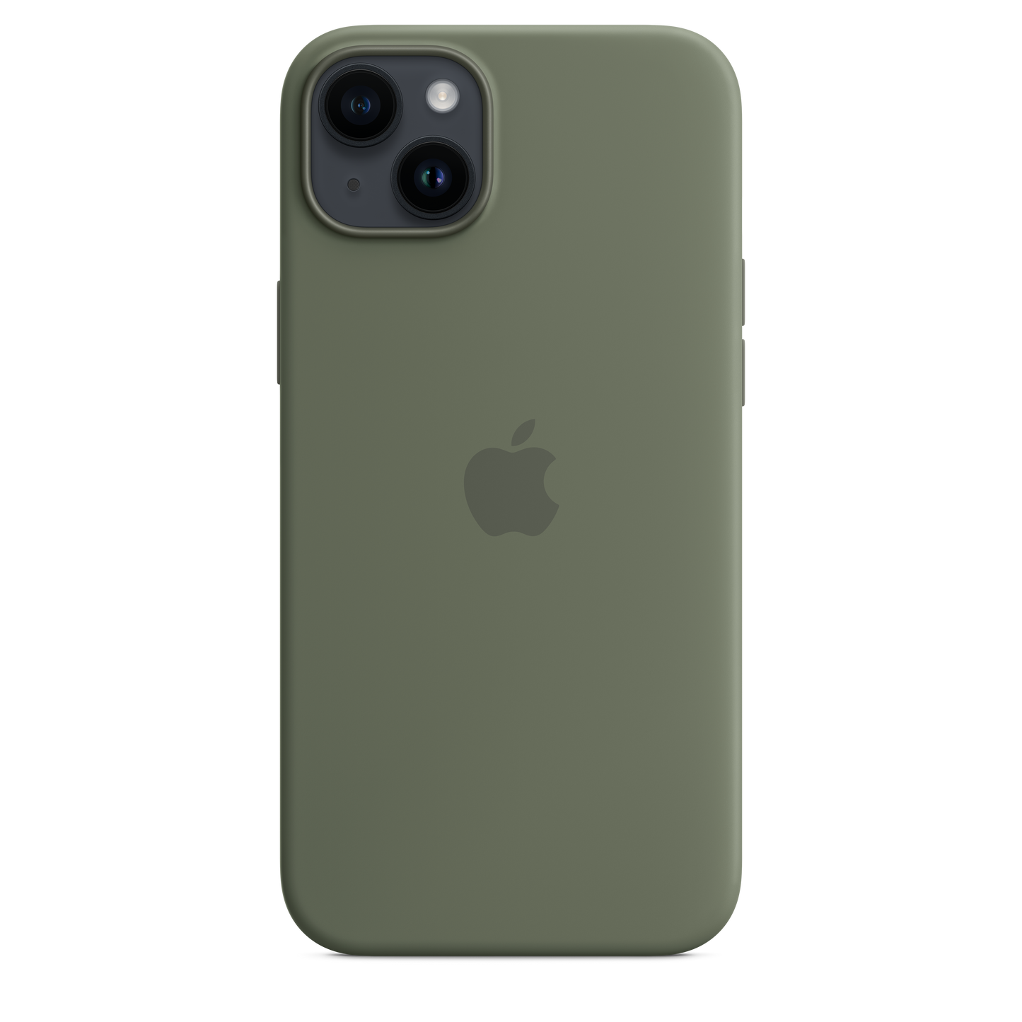 Coque en silicone avec MagSafe pour iPhone 14 Plus - Olive