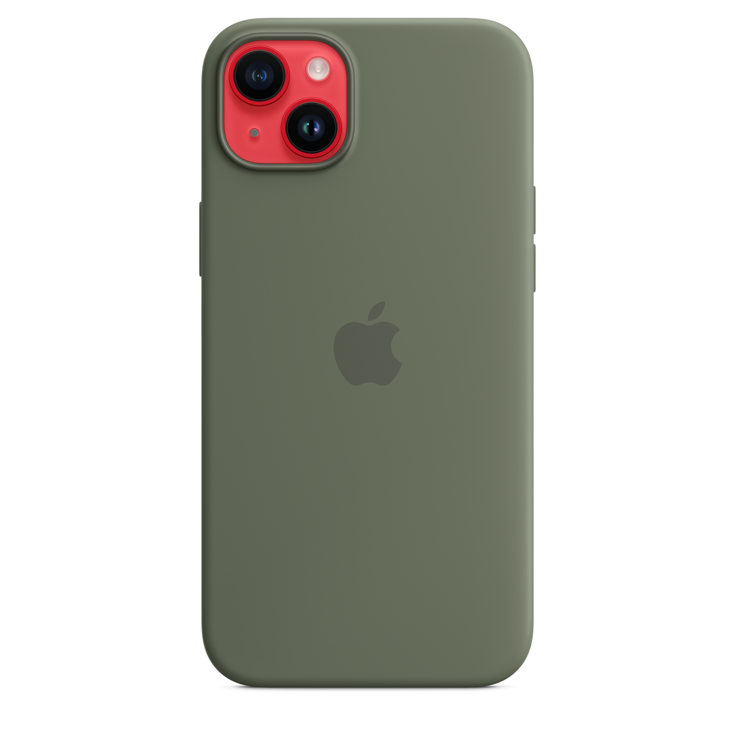 Coque en silicone avec MagSafe pour iPhone 14 Plus - Olive