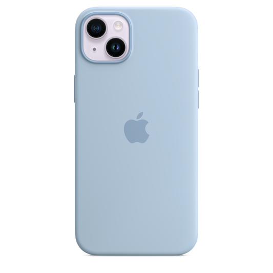 EOL Coque en silicone avec MagSafe pour iPhone 14 Plus - Bleu ciel