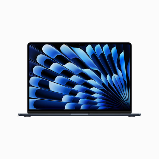 EOL 15-inch MacBook Air: Apple M2‑chip met 8‑core CPU en 10‑core GPU, 8 GB, 512 GB - Middernacht (Azerty FR)