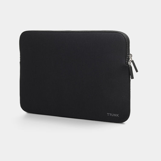 Trunk Ribbed Velvet Sleeve voor MacBook 13-inch - Zwart