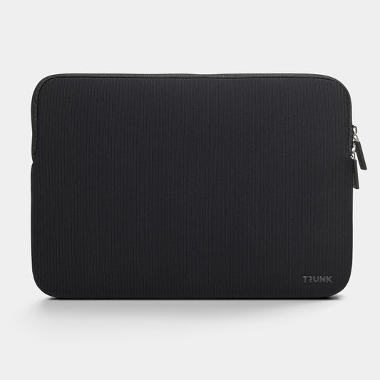 Trunk Ribbed Velvet Sleeve voor MacBook 13-inch - Zwart