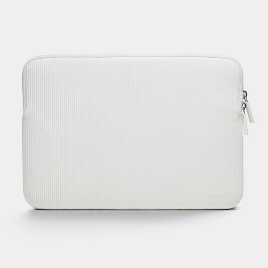 Trunk Housse en velours côtelé pour MacBook 13 pouces - Blanc