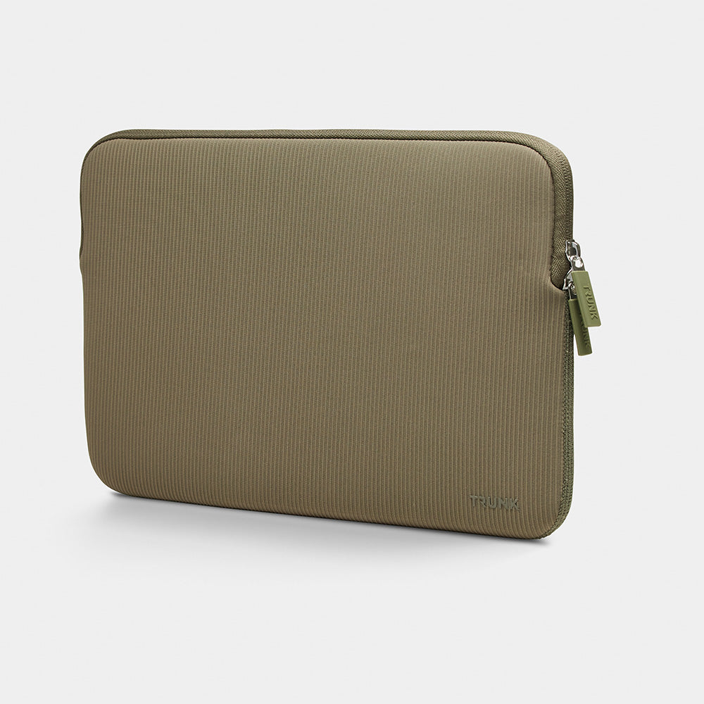 Trunk Housse en velours côtelé pour MacBook 13 pouces - Vert