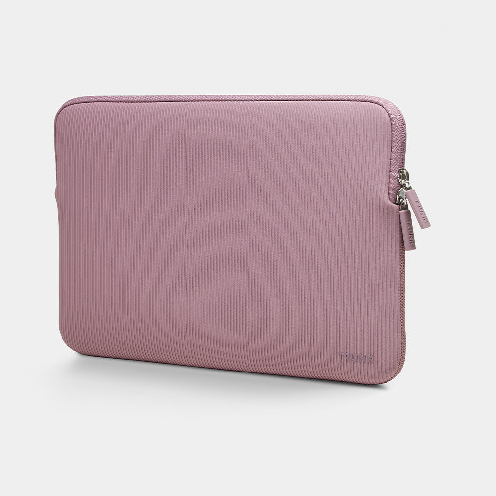 Trunk Housse en velours côtelé pour MacBook 13 pouces - Rose